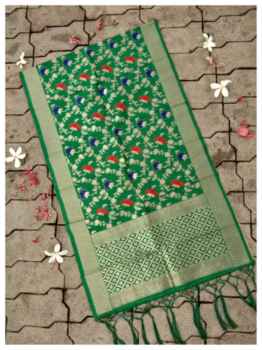 Silk Zari Work Banarasi Dupatta Traders-KD262Dark Silk Zari Work Banarasi Dupatta Traders-KD262Dark